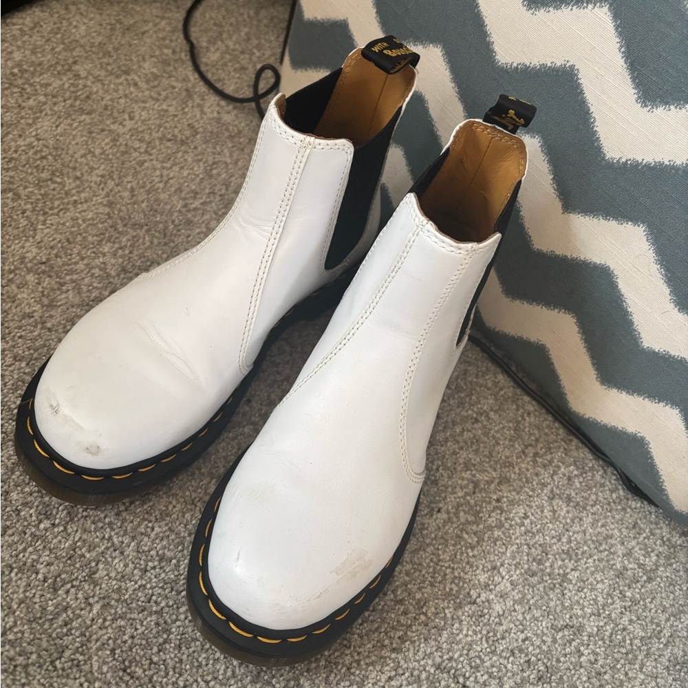 Dr. Martens White Boots